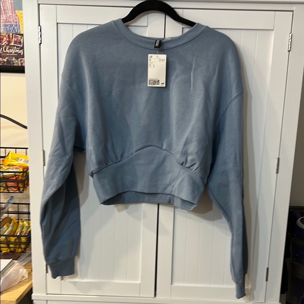 H&M Light Blue Casual Top